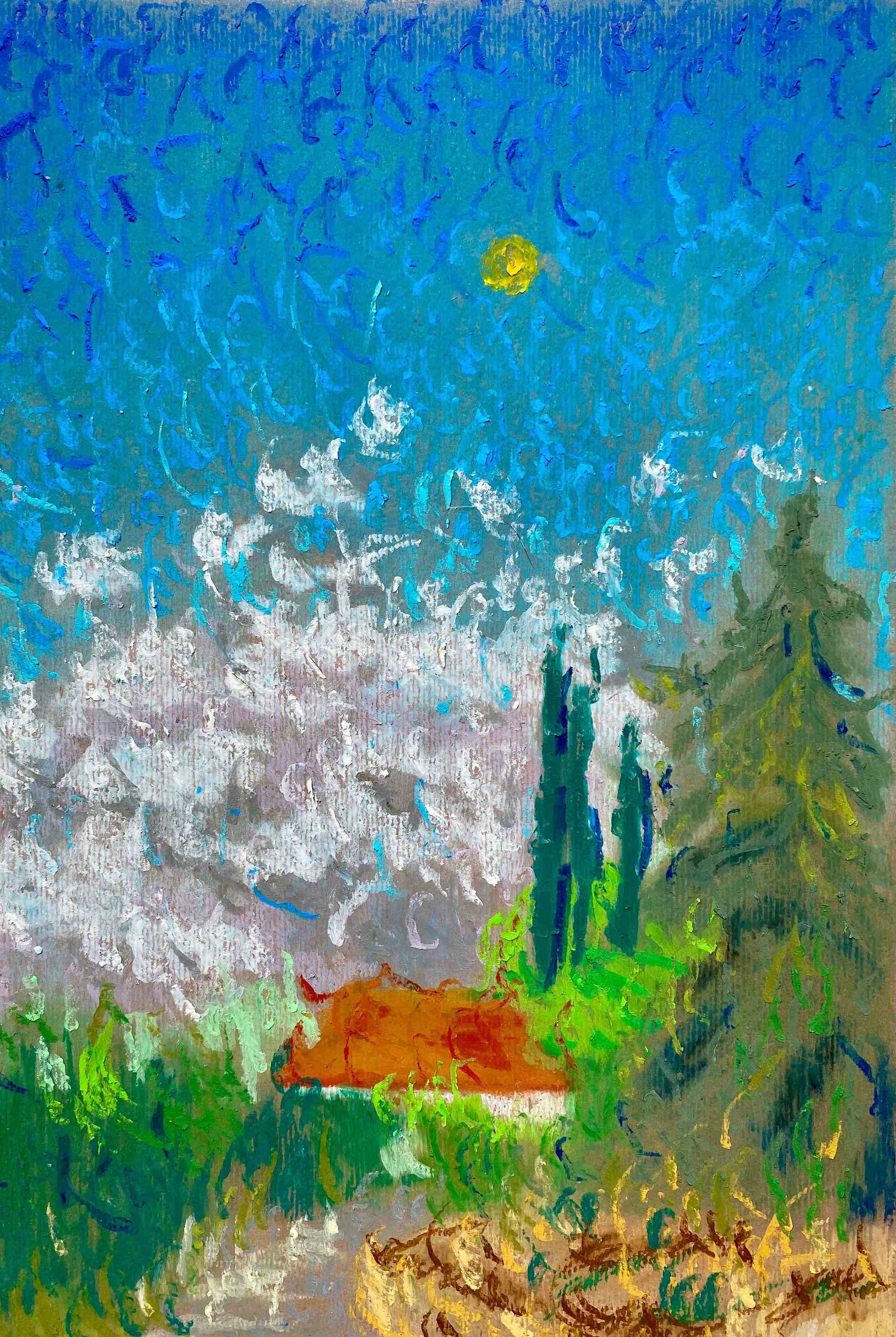 Oil pastel